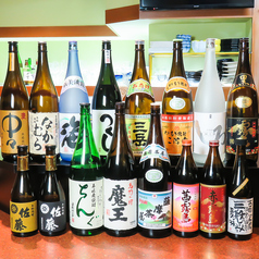 希少焼酎や、季節限定の入荷銘柄も多数。