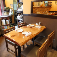 幅広いシーンで活躍するテーブル席は普段使いも大歓迎！