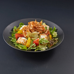 糸島産だいだいドレッシングの豆腐サラダ