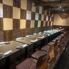 すだれを利用すれば様々な人数でご利用いただけます♪