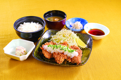 ひれかつおろしポン酢ランチ