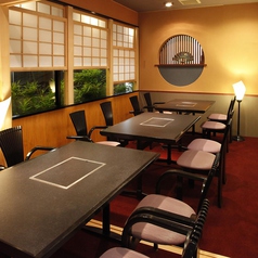 落ち着いた雰囲気で日本酒をたしなむ！完全個室（接待・宴会にも最適です）.　4名様、５～10名様、11～16名様用など多数ご用意
