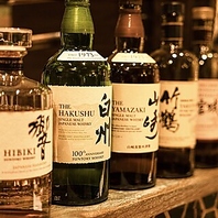 レアな日本酒やプレミアムウィスキー各種取り揃えてます