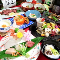 熊本県産の彩豊な食材を使用した和食コース料理◎
