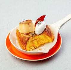 ふわとろブリュレフレンチトースト のっけプリン&バニラアイス