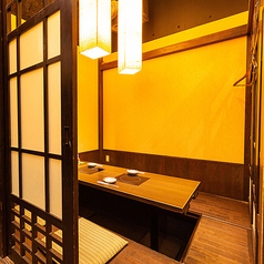 人数に応じた個室席もご用意しております！