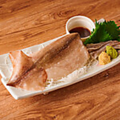 スルメイカ姿造り～肝醤油で～