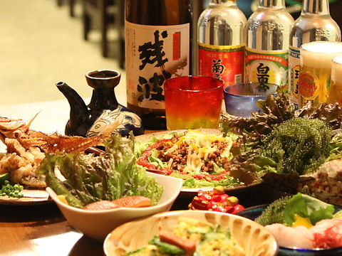 沖縄料理と種類豊富な泡盛♪沖縄気分を味わいにいらして下さい♪
