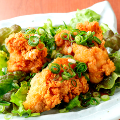 自家製若鶏の唐揚げ～葱ソース～3個