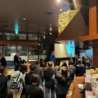 マイク・音響・TV・控え室完備！安心のイベント運営！