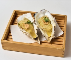 広島県　大粒牡蠣の天ぷら　アヒージョ風