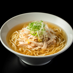 ネギと蒸し鶏麺