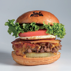 ベーコンチーズエッグオニオン / Bacon cheese egg onion burger