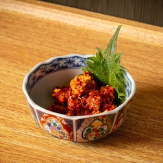 チャンジャとクリームチーズ