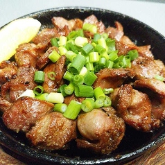 砂ズリの鉄板焼き