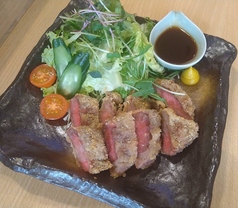 【自慢】牛かつサラダ