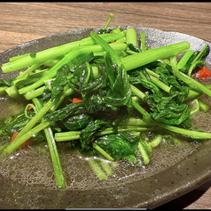 空芯菜のピリ辛炒め