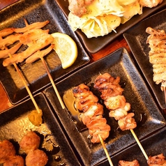 炭火焼鳥は一本からご注文可能!