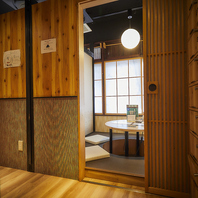 ◇◆完全個室を完備◆◇少人数での宴会にも◎