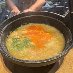 鶏白湯おでんの出汁割り雑炊