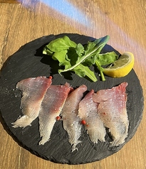 本日鮮魚のカルパッチョ　‘‘炙りスタイル‘‘