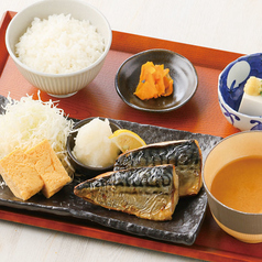 焼さば定食 たっぷり大根おろし添え