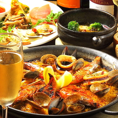 ワインとパエリアのお店 スペイン魚介バルのコース写真