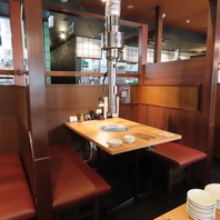 快適な空間で大人数もゆったり楽しめる◎