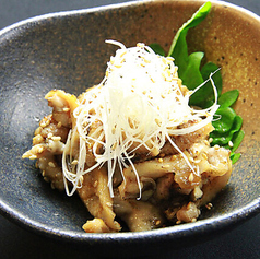 鶏皮炭火焼き（ポン酢）
