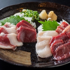 馬刺し5点盛り合わせ