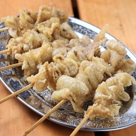 香ばしさがたまらない！絶品鶏皮串