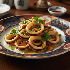 当店のおすすめ！イカガーリックバター炒め