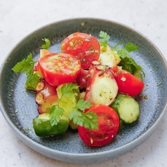 ライム香るタコぶつと胡瓜のグリーンマスタード