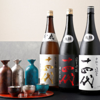 日本酒は常時50種以上ご用意しております