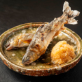 料理メニュー写真&nbsp;子持ち鮎(アユ)の塩焼き(2尾)