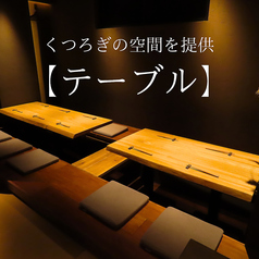 使い勝手のいい店内奥の掘りごたつ式のテーブル席！3～4名・4～6名の2テーブル最大10名様までご利用いただけます！！