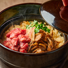 季節の茸と厳選部位の土鍋ご飯