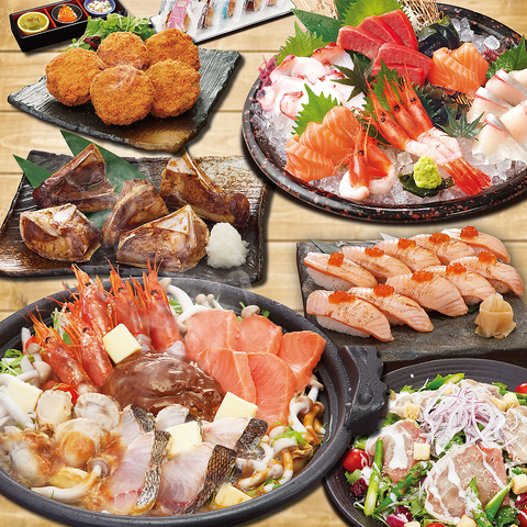 和風の心和む雰囲気。新鮮な魚とおいしい地酒をご堪能ください♪コースは2300円~☆
