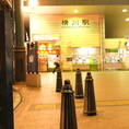 横川駅の南口からお越しの方は、自由通路を通って北口に！