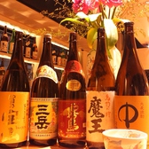 銘柄焼酎もご用意！日本酒だけでなく他のお酒にもこだわっております。