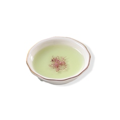 赤ワイン塩とレモンバジルオイル