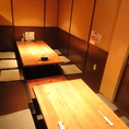 足元ゆったり掘り炬燵席。15名様までOK！
