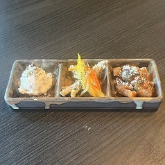 別邸の前菜三種盛り
