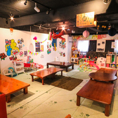 広々としたキッズスペース完備！小さなお子様連れでも安心のお座敷席です。ママ友会でもごゆっくりおくつろぎいただけます