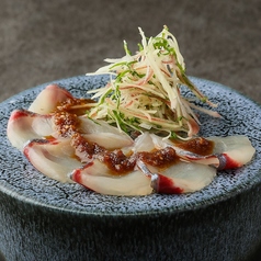 縞鯵 胡麻刺し