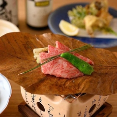 自慢の朝採れ鮮魚は勿論、和牛を使用したお料理も是非…