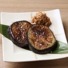 なす　鶏味噌と
