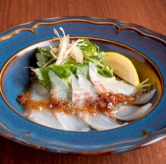 桜鯛のカルパッチョ～春野菜を添えて～