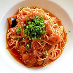夏限定！1日分の野菜いっぱいソース冷製パスタ