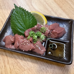 鳥肝刺し